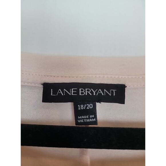 Lane Bryant 18/20 Pink Sweater Lace Overlay Oversized Lined Soft Cozy Roomy - Picture 9 of 11